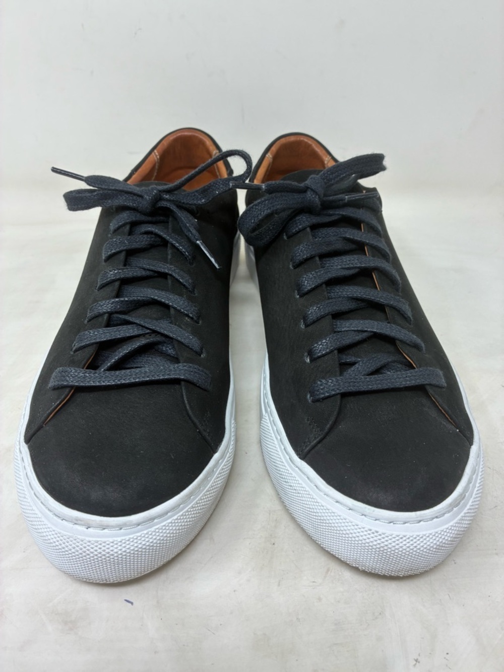 Beckett Simonon Black Suede Low-Top Sneakers - Casual Lace-Up - Picture 4 of 9